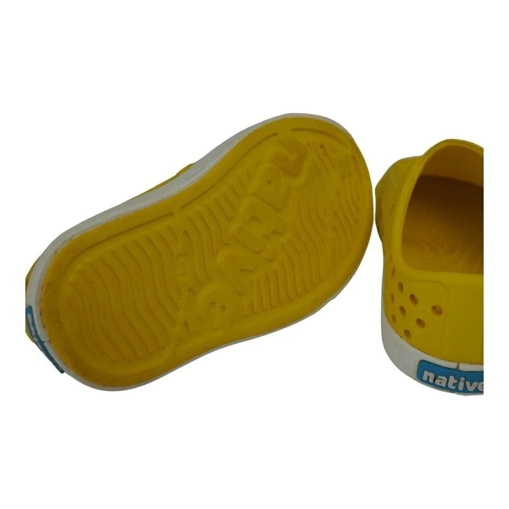 Native Shoes Jefferson‎ Yellow Slip On Water Shoes Kids Toddler Size 4
